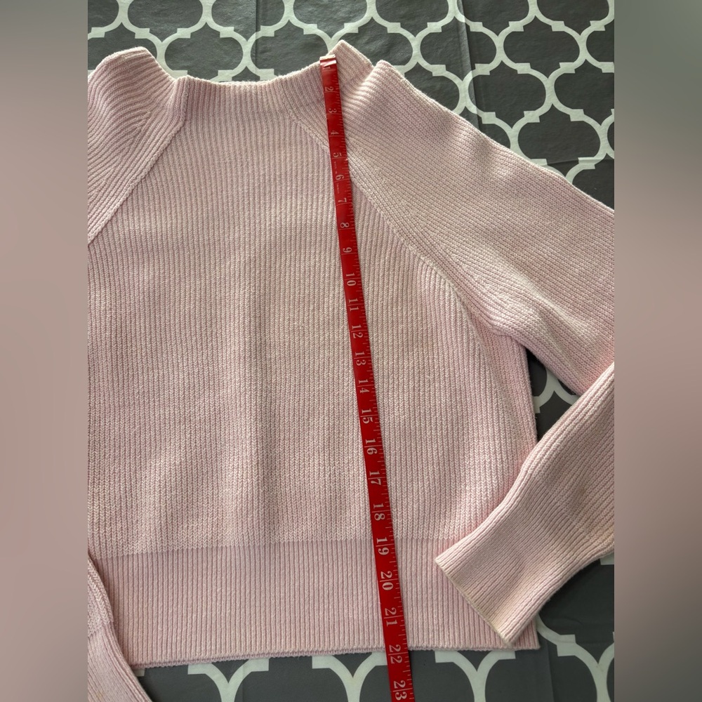 FREE PEOPLE Too Good Pink Knit Oversized Ribbed Sweater - Picture 6 of 6